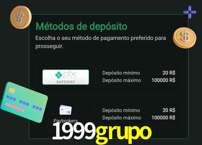 O cassino 1999grupo oferece uma grande variedade de métodos de pagamento